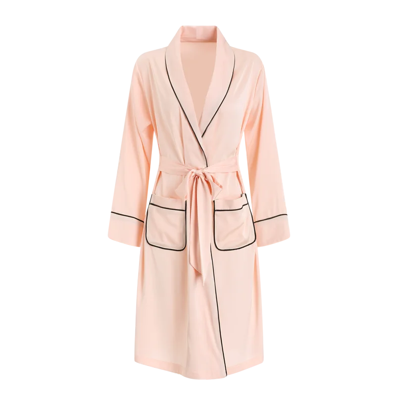 

Robes For Women Sleep Silky Bridal Wedding Gift Casual Kimono Bathrobe Gown Nightgown Dropshipping Sleepwaer Spring Pyjamas