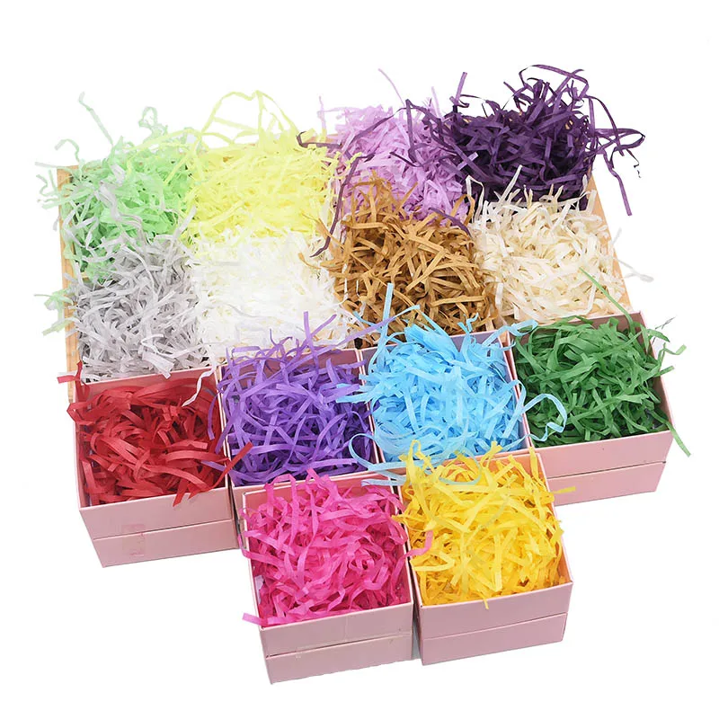 100 г бумажная рафия измельченная сделай сам Подарочная коробка наполнитель