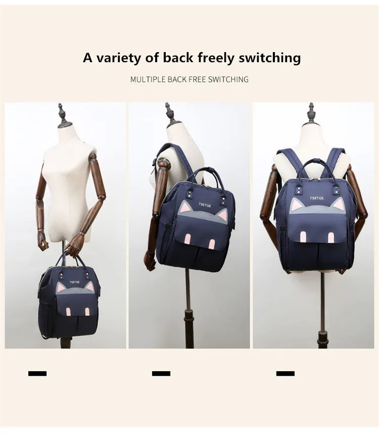 

Backpack Cartoon Diaper Bag Lightweight Mommy Bag Baby Maternity Travel Bag Multiple Fashion Nursing Bag