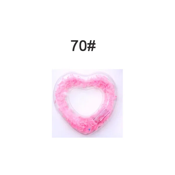 Pink 70 Перо сердце круг для плавания женщина надувной круг для взрослых для плавания бассейн круг Летний пляж надувной буй - Цвет: Pink 70