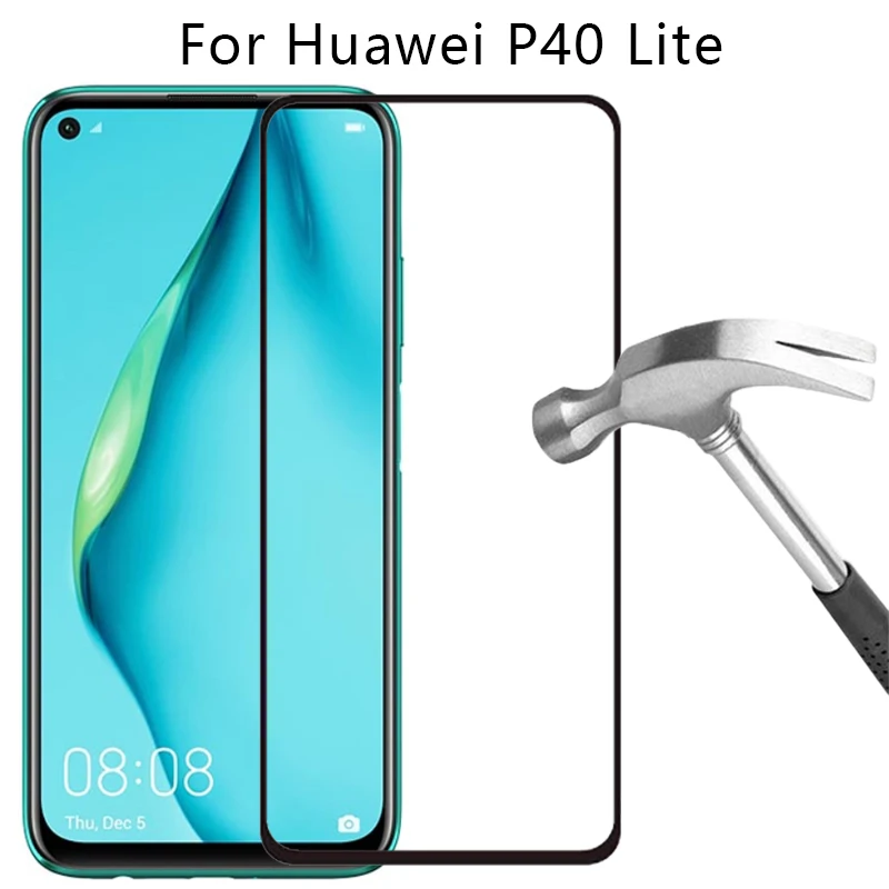 

protective glass for huawei p40 lite screen protector tempered glas on p40lite p 40 light safety film huawey huwei hawei huawi