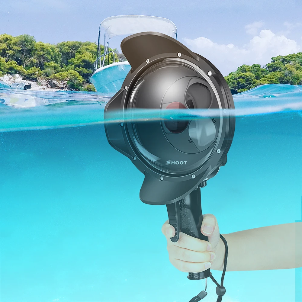 Дайвинг купол порт водонепроницаемый чехол фильтр переключаемый для GoPro Hero 7 6 5