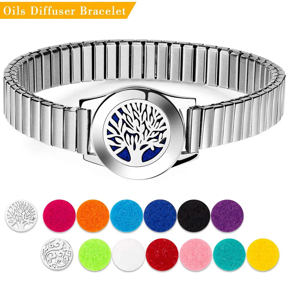 BOFEE диффузор эфирного масла медальон в форме часов браслет Древо жизни 361л