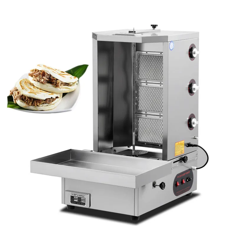 Газовая шаурма машина гриль doner kebab вращающаяся барбекю машина|Кухонные комбайны|