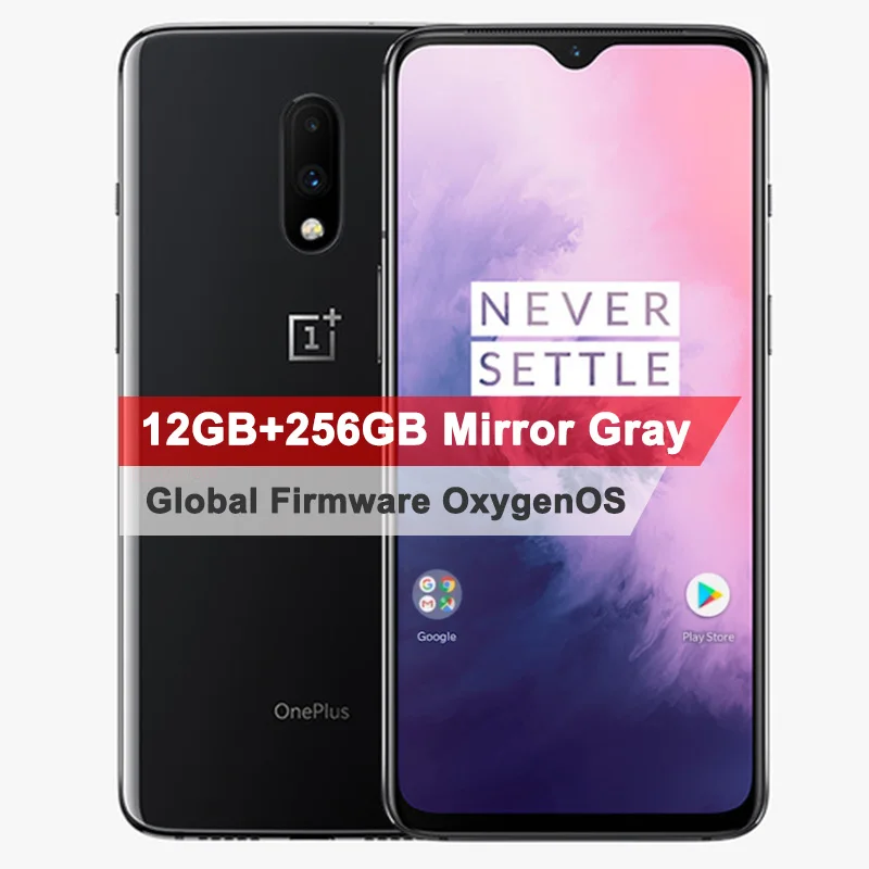 Мобильный телефон Oneplus 7 с глобальной ПЗУ 12 Гб 256 ГБ Snapdragon 855 6 41 дюйма отпечаток