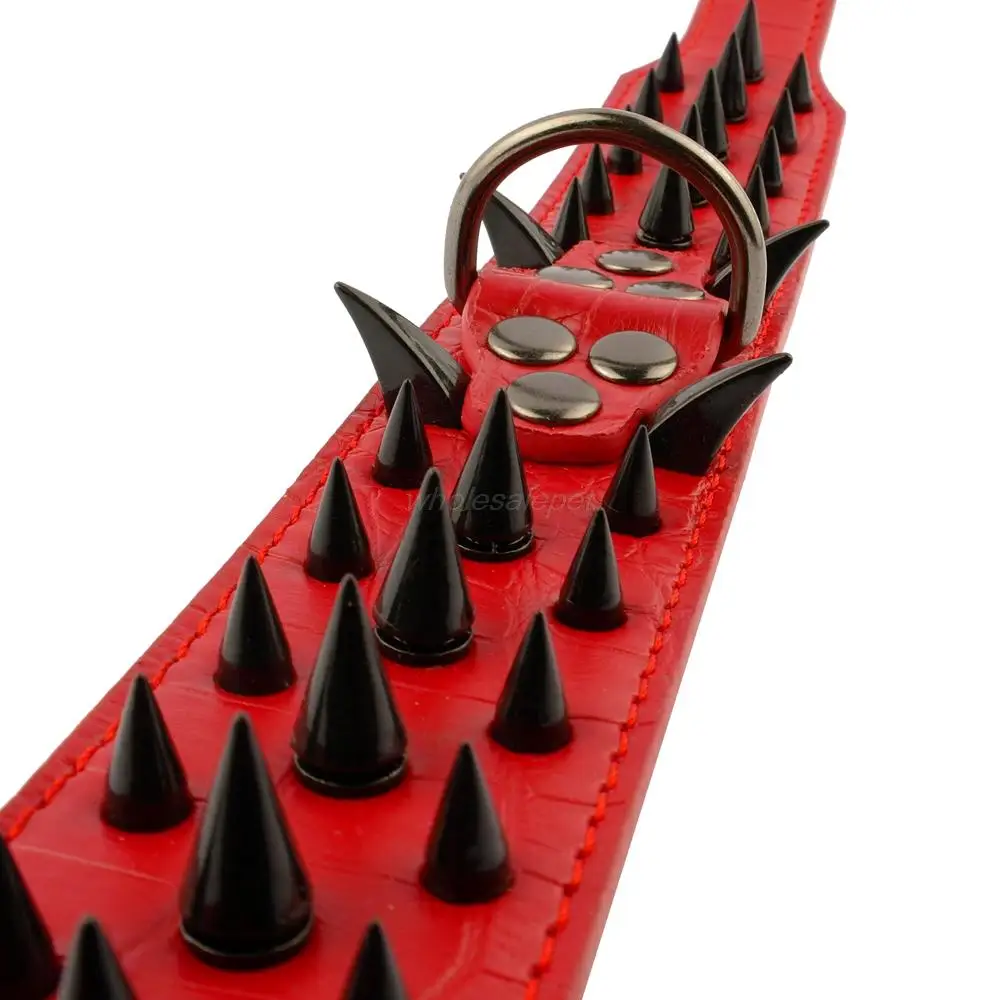 

Spiked Studded Small Large Cat Collar Rivet Accessory Hond Neck Strap For Kitten Necklace Leather PU Pitbull BullCat Pet