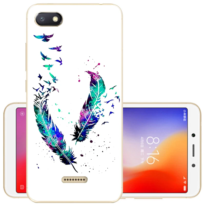 Чехол для Xiaomi Redmi 6A Redmi 6, чехол для Redmi 6A Couqe, Мягкая силиконовая задняя крышка, защитный чехол из ТПУ для Redmi6 6 A, чехол для телефона s - Цвет: 43