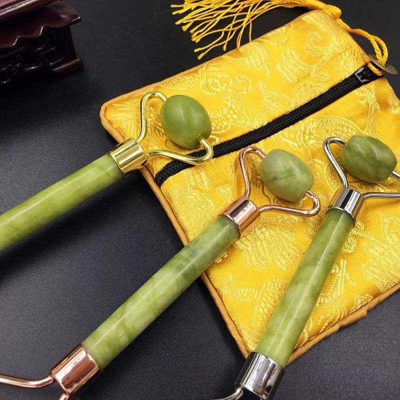 1 шт. Нефритовый ролик для похудения и ухода за лицом | Красота здоровье