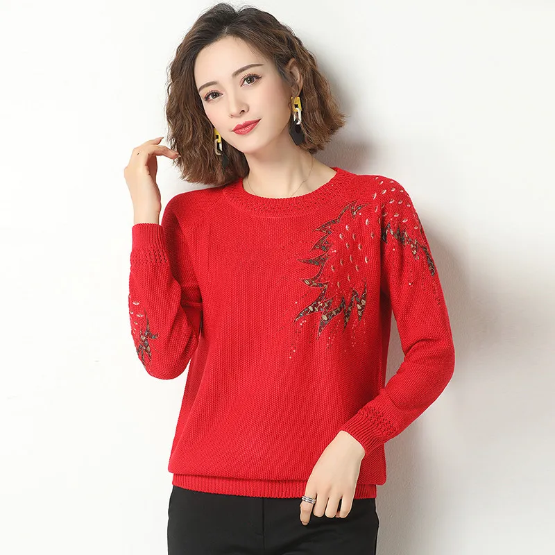 

New Style Is Brand Autumn Large Size Sweater Female Thin Versatile Jacket Style Outer Wear Hollow out Sweater Autumn