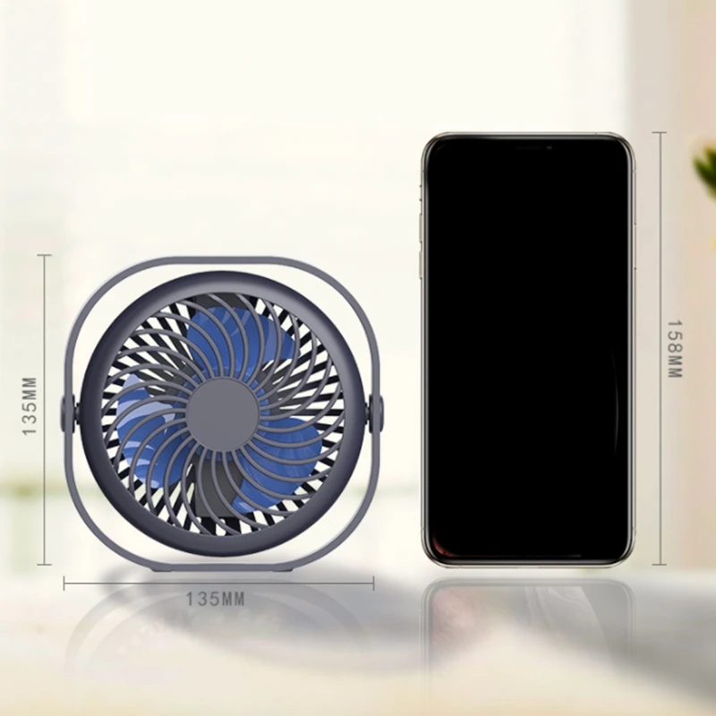 

3 Speed Mini USB Desktop Fan Personal Portable Cooling Fan,with 360 Rotation Adjustable Angle