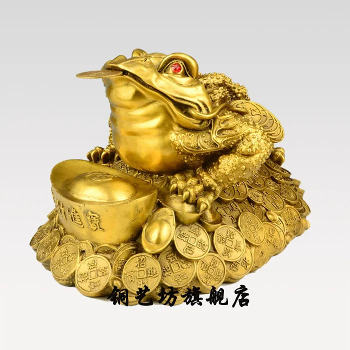 

Special Pure Copper Recruit Choi Toad Of Furniture Display For Use Opening The Tripod Toad Tuba Three Pure Gold Cicada Practice