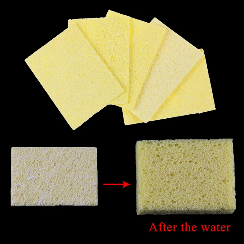 

New 10pcs Cleaning Sponge Cleaner Enduring Electric Welding Soldering Iron Soldering Iron Cleaning