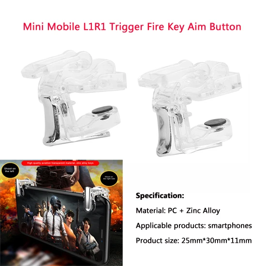 mini aim key 5 в 1 Мобильный Геймпад контроллер Джойстик пусковая кнопка огонь кнопочный телефон держатель кронштейн для PUBG игровой коврик игровые аксессуары триггеры джойстик для телефона автодержатель для телефона триггеры - Цвет: mini aim key