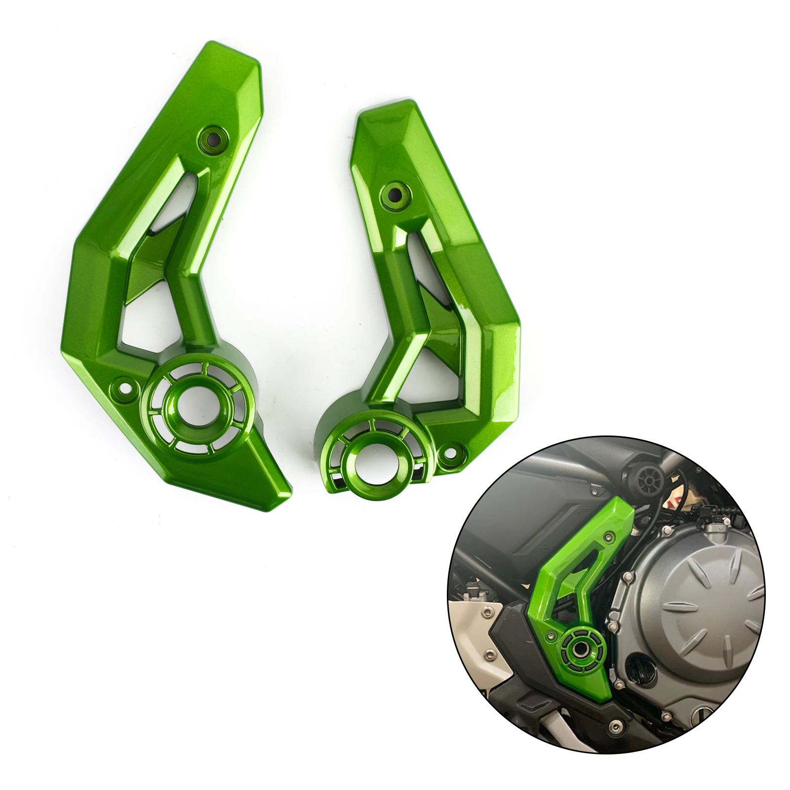 

Для Kawasaki Z650 Ninja 650 2017 2018 2019 2020 мотоциклетная Рама боковая крышка Защитная обтекатель аксессуары для мотоциклов