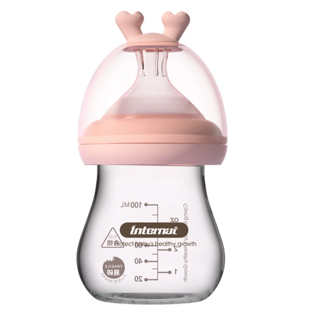 

1Pc Baby Bottle with Scale Nursing Glass Bottle Baby Feeding Bottle
