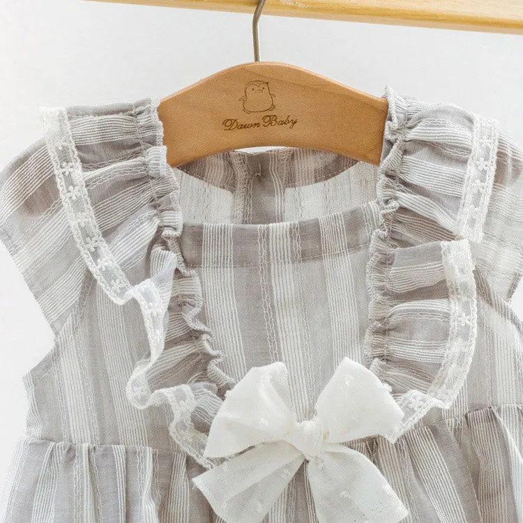 Хлопковое летнее серое двухслойное платье в клетку новейший дизайн кружевное