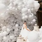 Белый матовые шары море облаков Свадьба День рождения Babyshower воздушные шары Белые гелиевые шары украшение для свадебной вечеринки