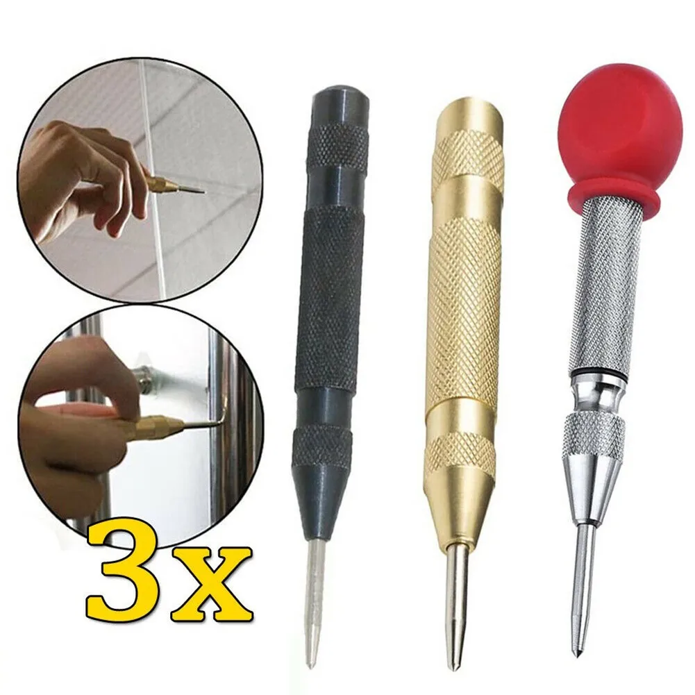 

Aluminum Board 5in Gold Black Silver Center Punch HSS High Speed Steel Loaded Plastic