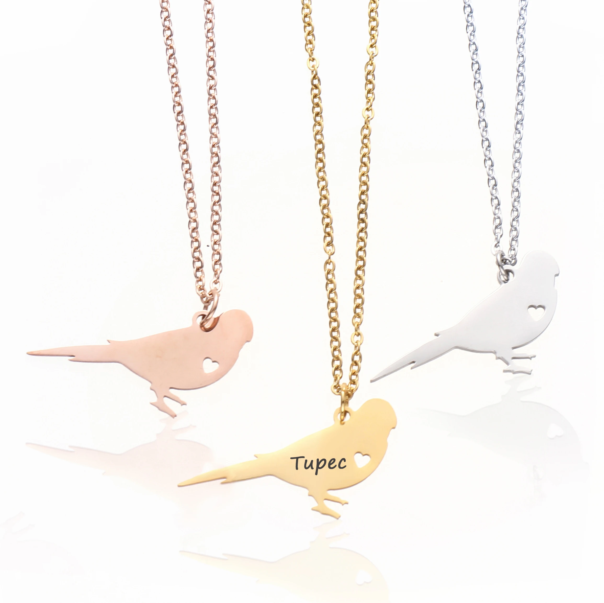 

Очаровательное ожерелье с птицами, персонализированные украшения с птицами, любые слова, лучший подарок для друга, Прямая доставка, YP6038