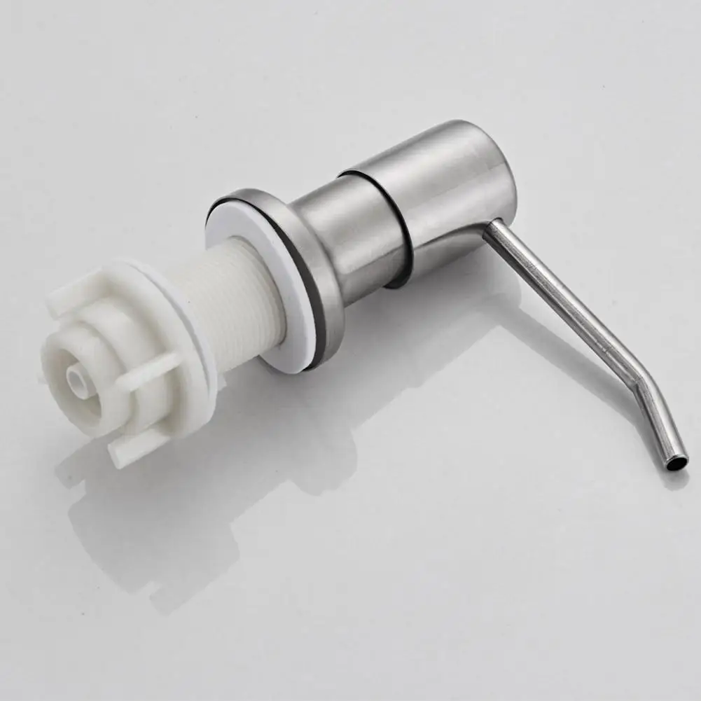 

1Set Steel Sink Soap Dispenser Pump Head Hand Extension Bathroom Tube Silicone Soap Dispenser Washing Cleaning K9C0