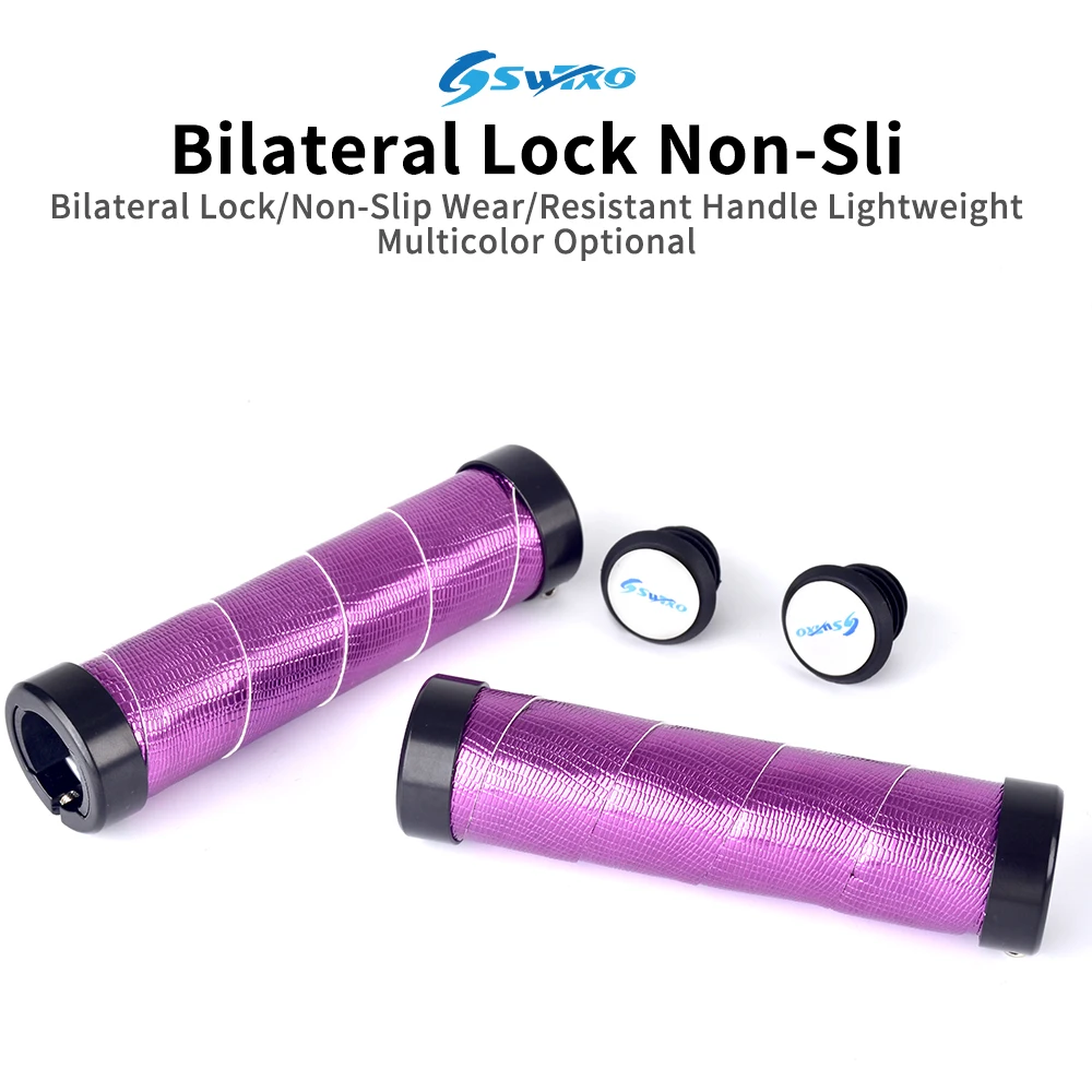 

​SWTXO Bicycle Grips Anti-skid Ergonomic Light MTB BMX Handle Cover Lock-on Bike Bar Ends Handlebar Tape Wrap Cycling Accessorie