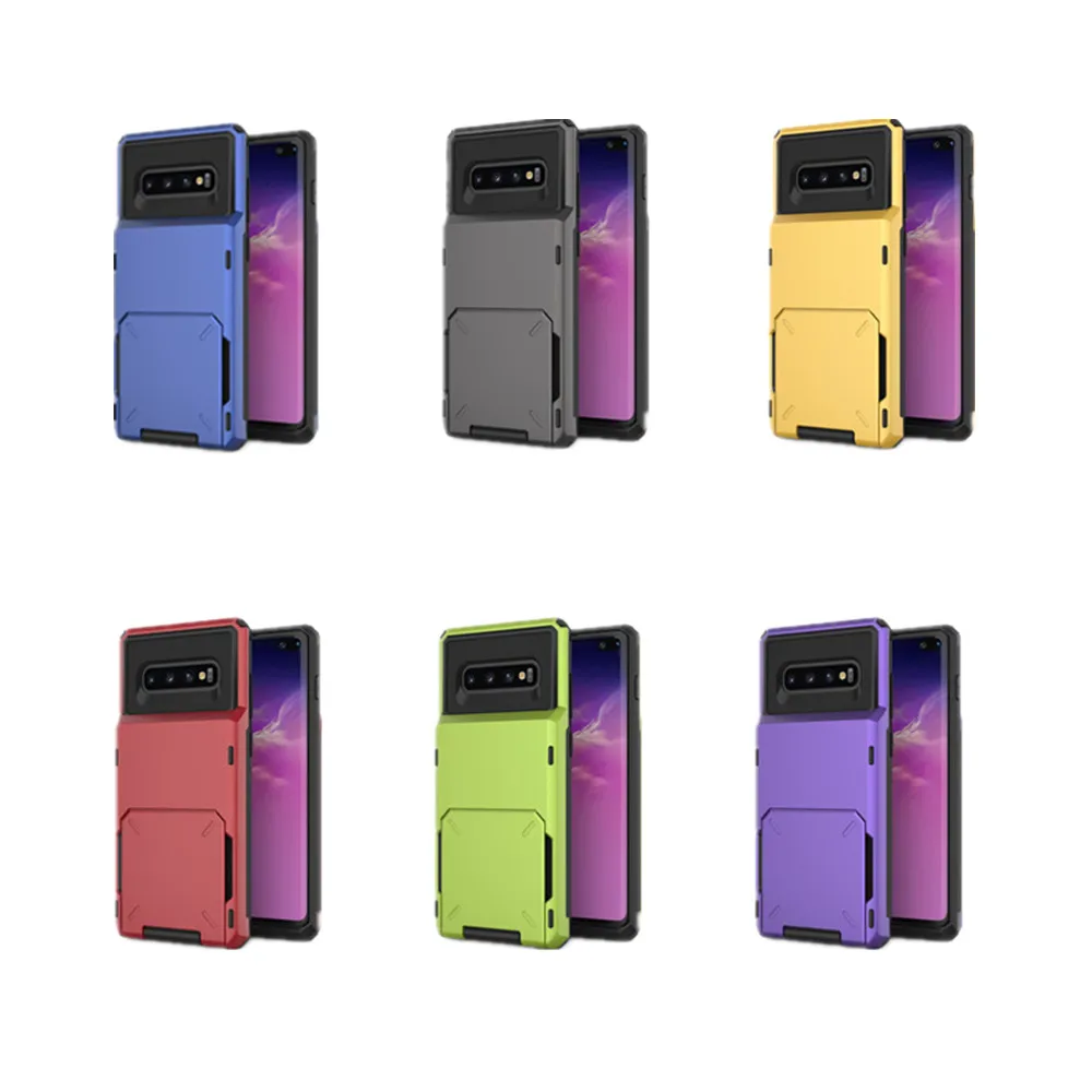 Чехол с отделениями для кредитных карт Samsung Galaxy S10 5G S10E S9 S8 Plus чехол бумажник