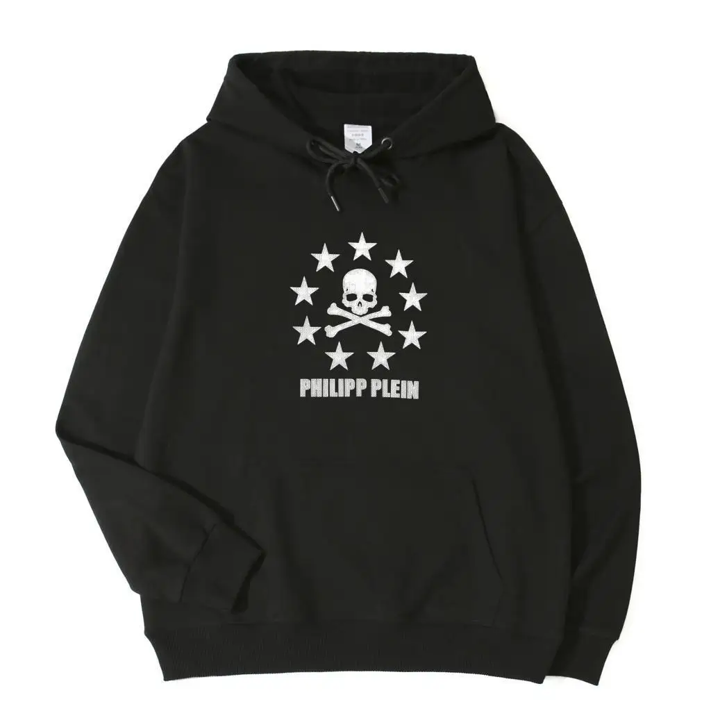 

philipp-plein Hoodies Men's Hoodies Spring Autumn Male female Paired Couples Casual Hoodies Sweatshirts Lovers'Hoodies Tops N053