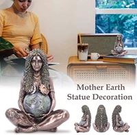 2021 mother gift ornament earth art statue polyresin figurine mother earthstatue ornament waterproof home decoration accessories
