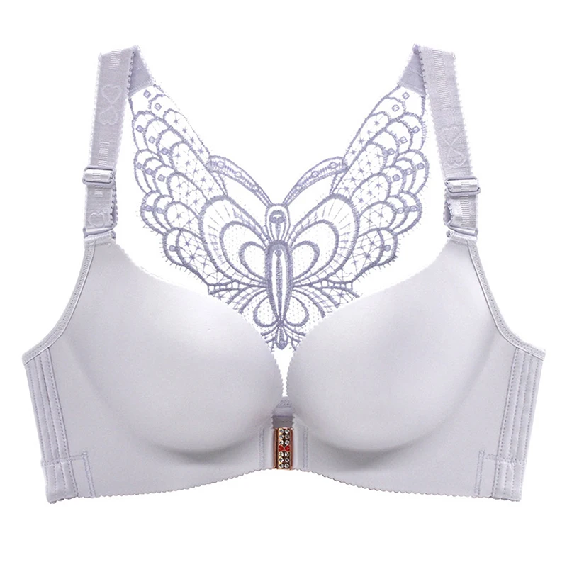 

Jodimitty Front Closed Bra For Women Butterfly Beauty Back Solid Push Up Brassiere Sexy Wireless Underwear Female Lingerie Top