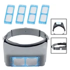 Профессиональная Лупа Optivisor для ношения на голове, лупа для глаз с 4 линзами, лупа для ремонта часов, ювелирных изделий, инструмент для сварки 2 типа