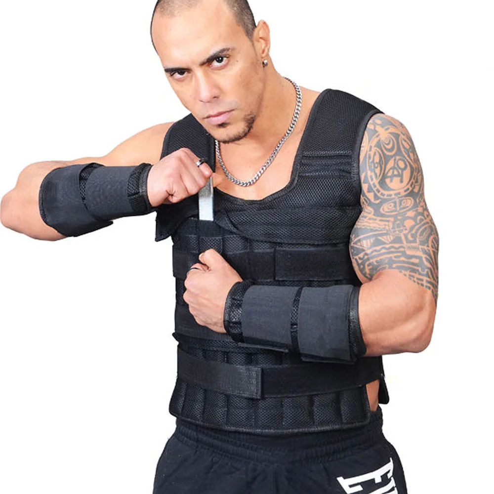 Жилет с нагрузкой 30 кг для бокса тренировок фитнеса тренажерного зала