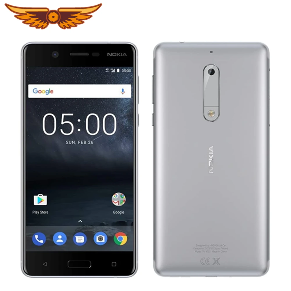 Смартфон Nokia 5 2 + 16 ГБ &quot 13 МП LTE 4G 1080P сканер отпечатка пальца Android разблокированный