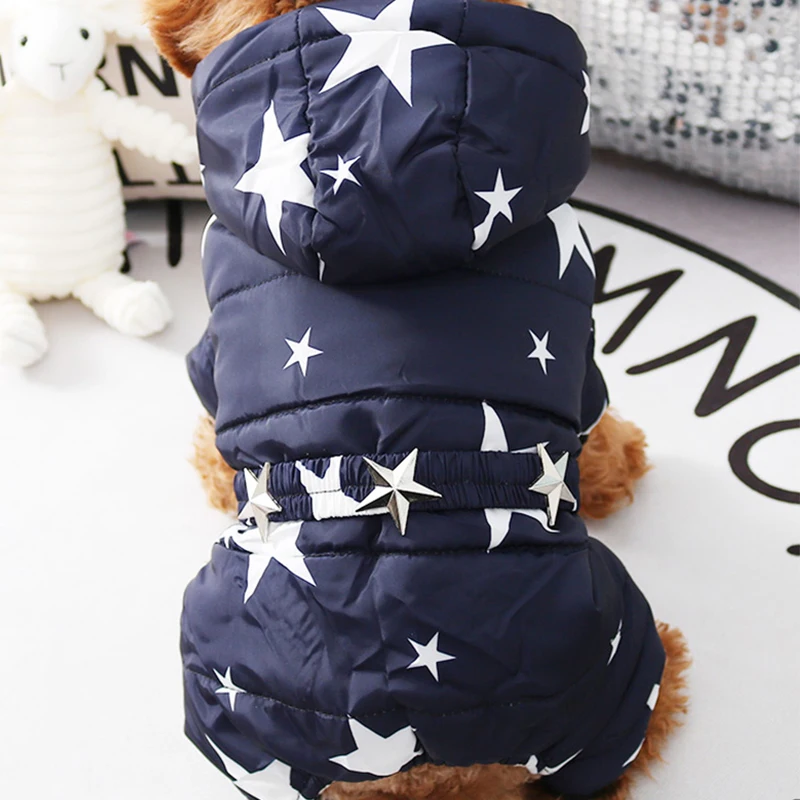 Зимняя одежда для собак Gypsophila утепленная домашних животных теплая маленьких