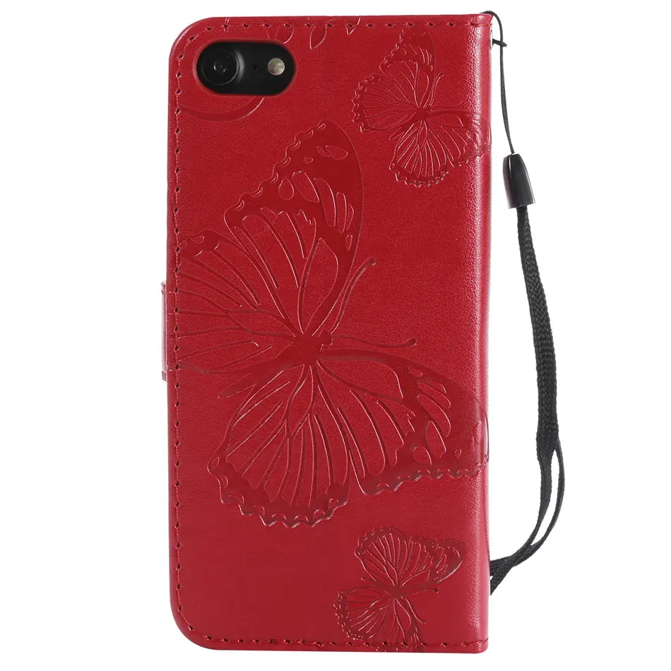 Симпатичные кожаные чехлы с бабочками для Capa Apple iPhone 12 11 Pro SE 2020 5 флип подставкой 6