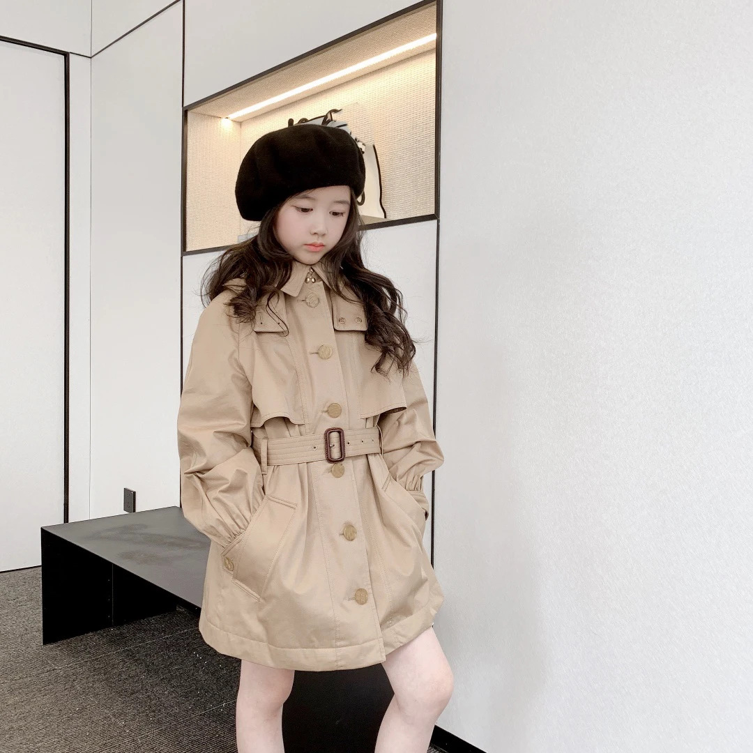 Belt style trench coat