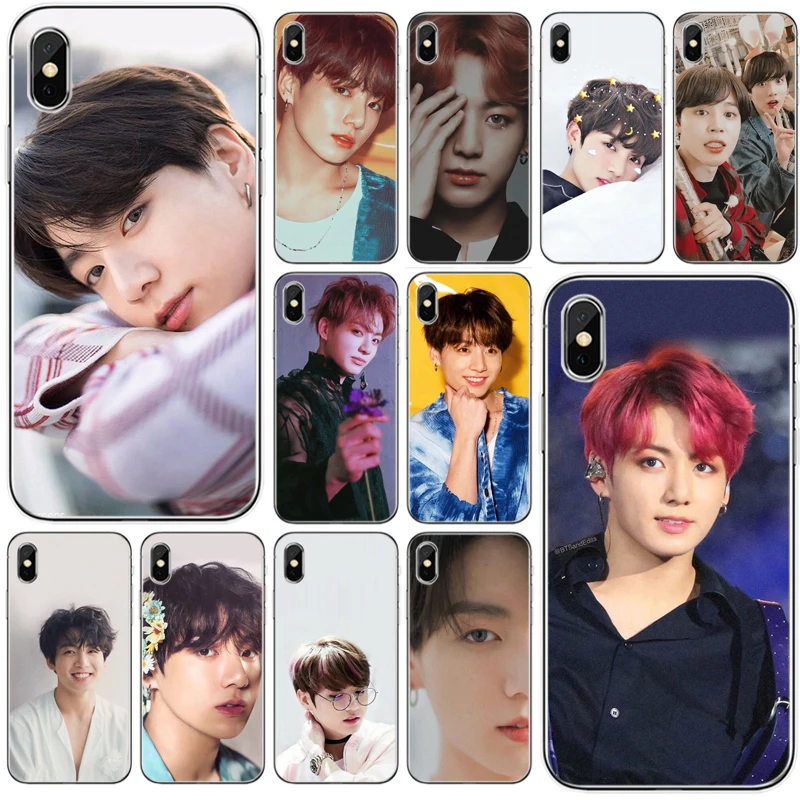 Мягкий силиконовый чехол для телефона Jungkook Face iPhone 11 Pro 7Plus 7 5 6 6S 8 8Plus X XS Max задняя