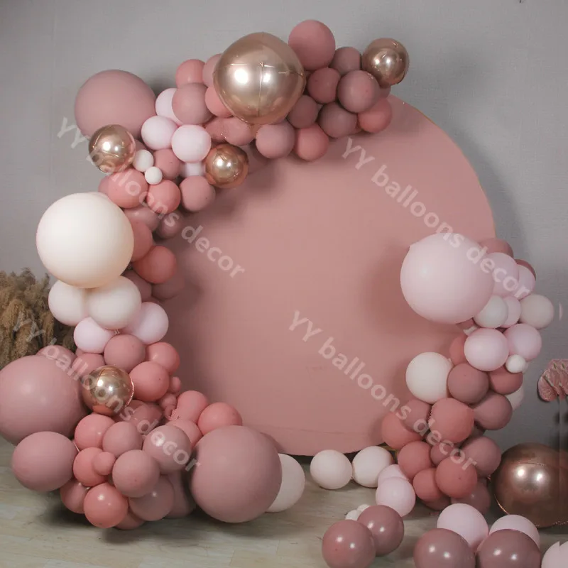 

Globals Retro Pink DIY Balloons Garland Arch Kit Pastel Macaron Baby Pink Rose Gold Wedding Anniversary Birthday Party Decor
