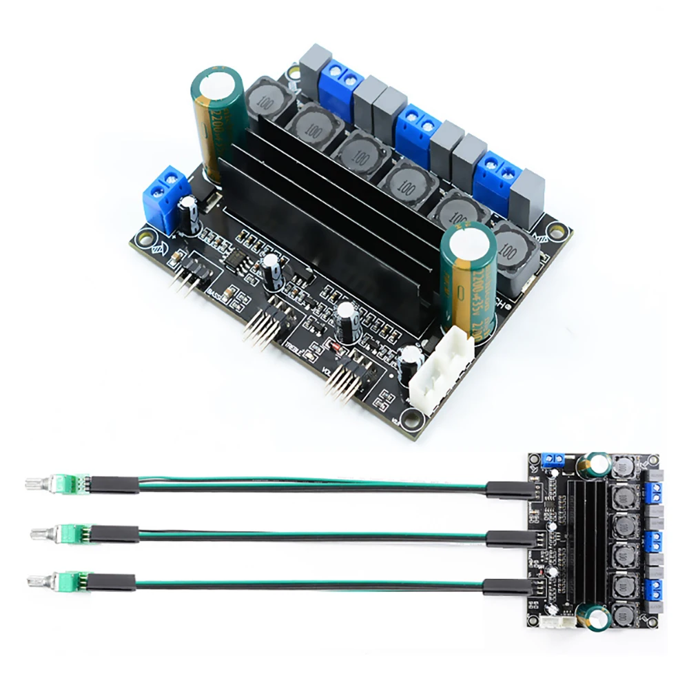 

TPA3116D2 Digital Power Amplifier Board 2.1 channel 2*50W+ 100W High Power Stereo Bass subwoofer AMP Extension Potentiometer