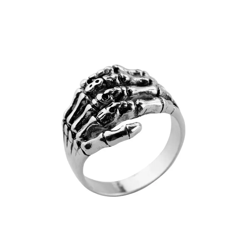 Кольцо скелет для рук в стиле стимпанк мужчин и женщин аксессуары вечерние