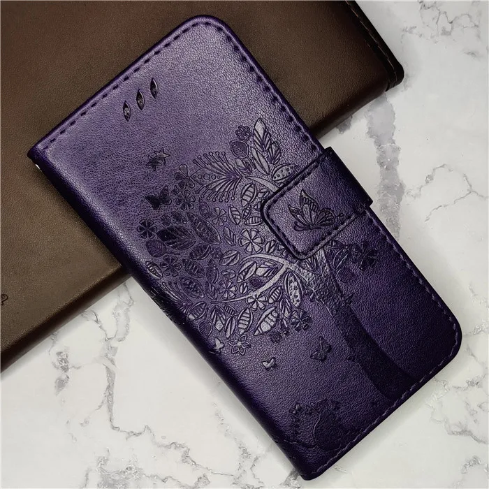 Фиолетовый Роскошный флип-кейс из искусственной кожи для iPhone XS XR X 11 Pro Max, бумажник, держатель для карт, чехол для iPhone 8 7 6 6S Plus 5 5C 5S SE 4 4s - Цвет: Фиолетовый
