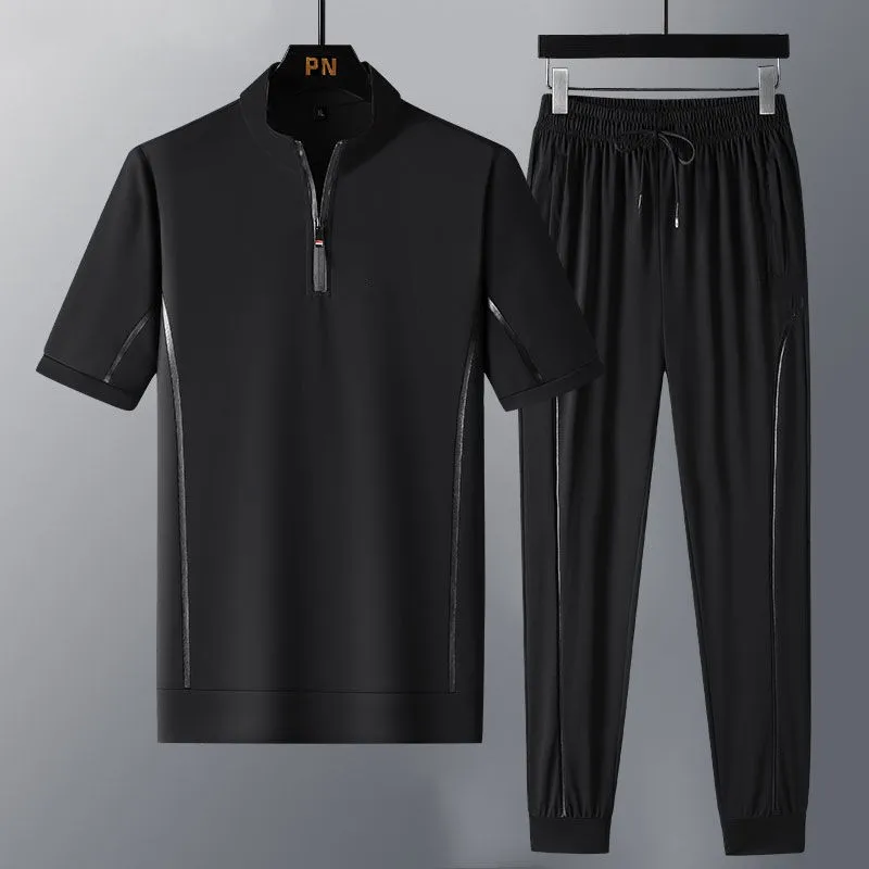 Костюм спортивный мужской из 2-х предметов брендовая модная однотонная одежда