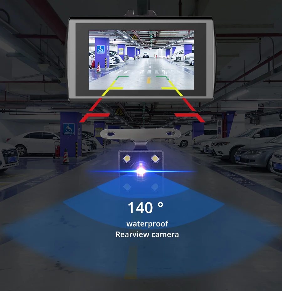 E-ACE Автомобильный видеорегистратор с gps трекером, видеорегистратор Full HD 1080 P, видеорегистратор ADAS LDWS, камера ночного видения, Автомобильный регистратор, видеорегистраторы