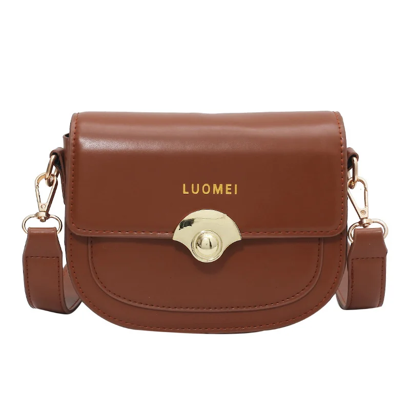 

Elegant Female Lattice Saddle bag 2021 Fashion New Quality PU Leather Women's Designer Handbag Vintage Shoulder Bags Armpit bag