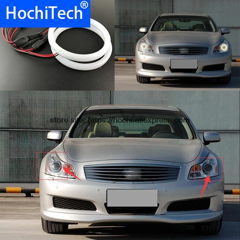 HochiTech Eexcellent молочно белый Хлопковый чехол SMD ангельские глазки набор колец