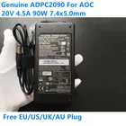 Оригинальный адаптер переменного тока ADPC2090 20 в 4,5a 90 Вт для PHILIPS AOC C3583FQ AG322QCX VS16485 XG-2703 XG3420C зарядное устройство для ноутбука