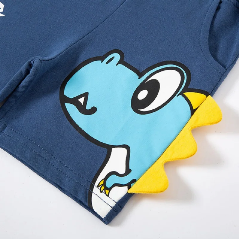 

Children's clothing 2021 new three-dimensional dinosaur tops children's short-sleeved T-shirt boys
