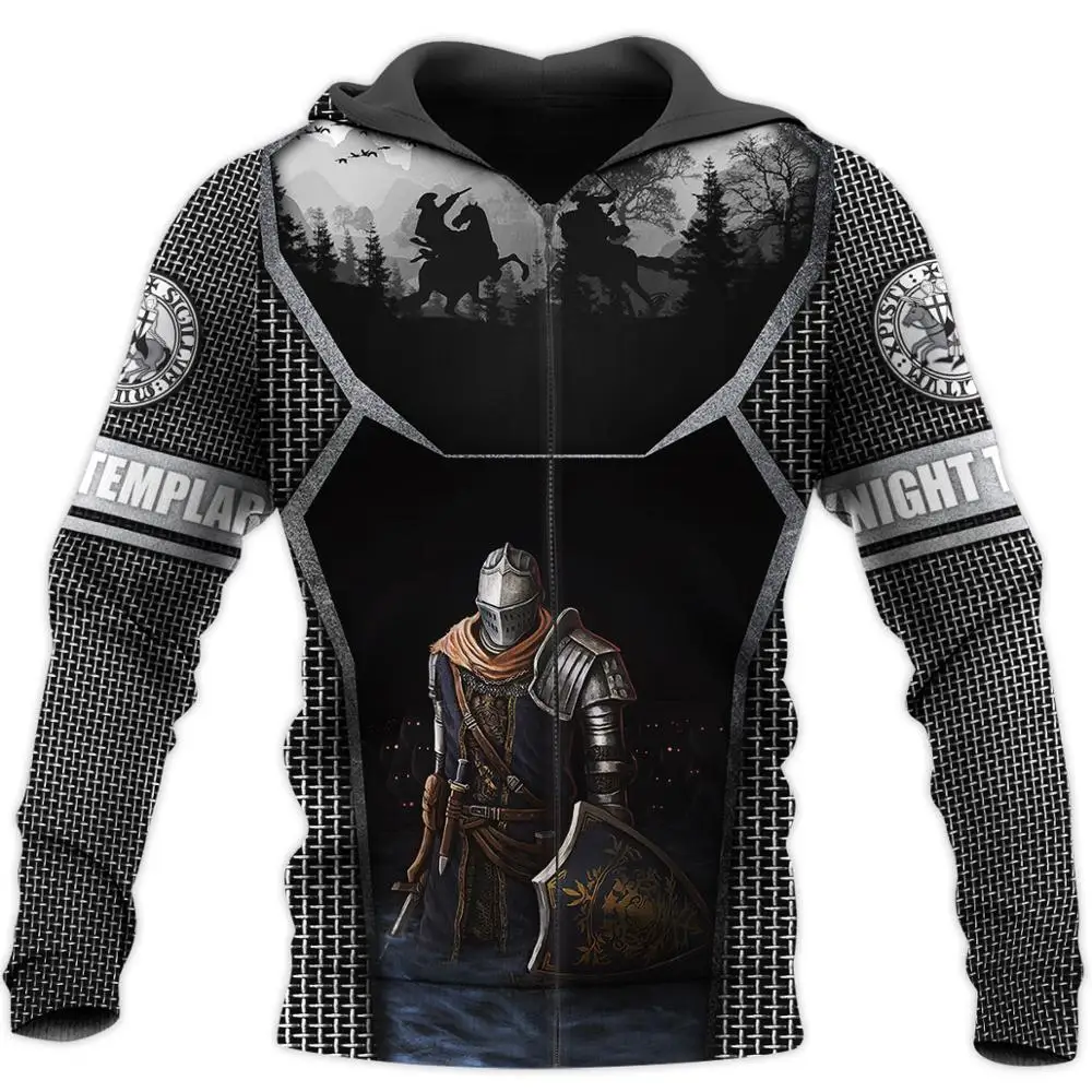 

Tessffel Knights Templar Jesus God Guard Cavalier Autumn Casual Pullover Streetwear NewFashion 3DPrint Men/Women Zip/Hoodies B-6
