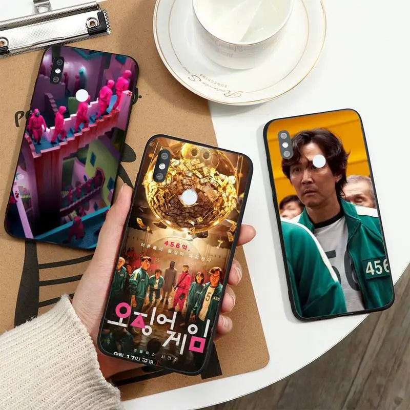 

Korean Drama Squid Game Phone Case For Xiaomi Redmi note 7 8 9 t max3 s 10 pro lite funda cover coque shell
