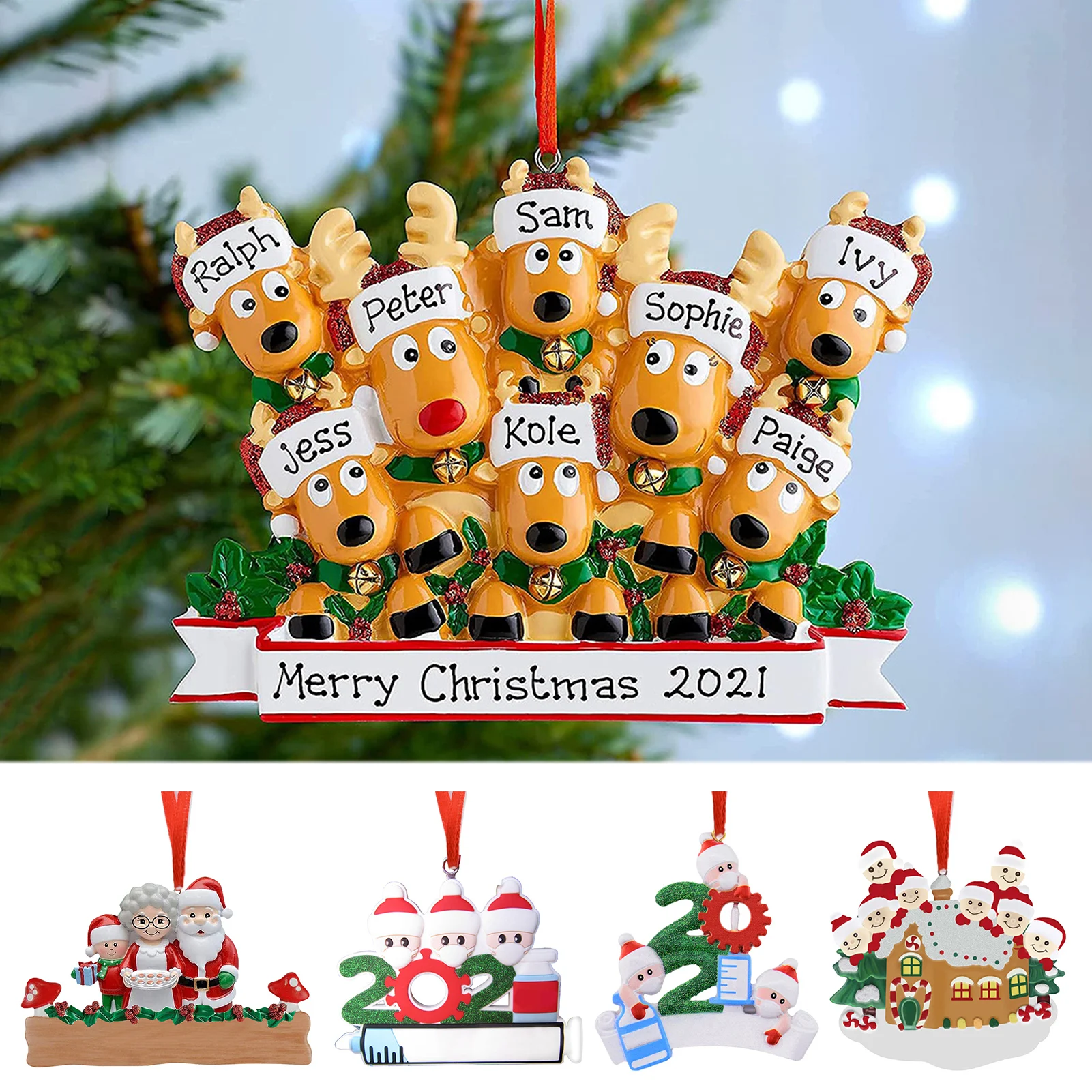 

Рождественское украшение для рождественской елки, украшение для рождественской елки, олень, рождественские украшения 2022