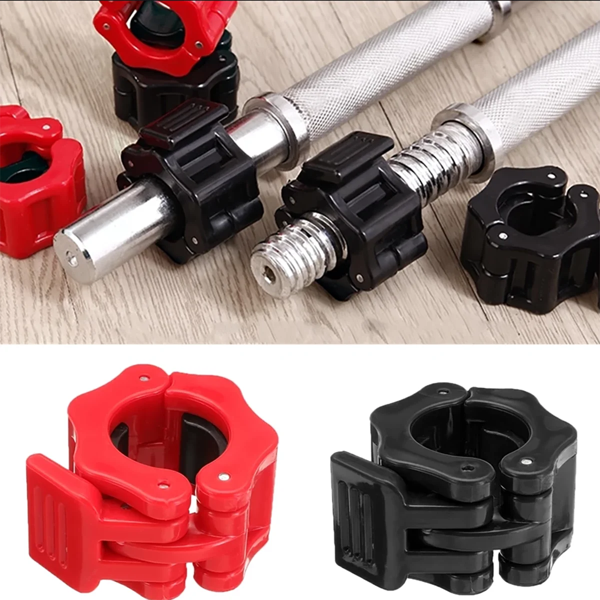 

1 Pair 25mm/28mm/30mm/50mm Spinlock Collars Barbell Collar Lock Dumbell Clips Clamp Weight Lifting Bar Gym Fitness Body Building